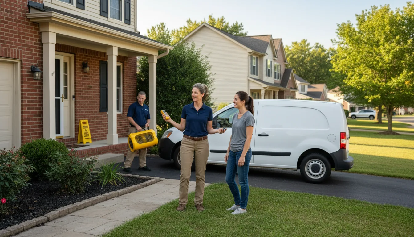 Residential water damage restoration in Fox Lake, IL